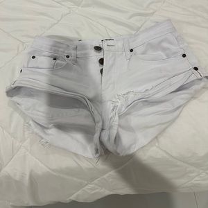 White one teaspoon shorts